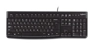 Čierna káblová klávesnica Logitech K120