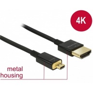 HDMI wt - HDMI wt micro (1,0 M) 4K Slim pripojenie