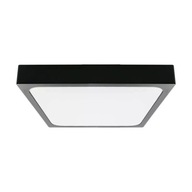 Stropné svietidlo V-Tac 18W LED štvorcové IP44 23x23cm čierne v