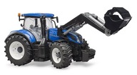 BRUDER 03121 TRAKTOR MODRÝ NEW HOLLAND T7.315 S NAKLADAČOM