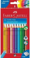 Pastelky Jumbo Grip 12 farieb Faber Castell