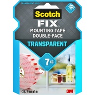 SCOTCH obojstranná montážna páska, TRANSPARENT 5M