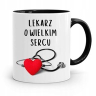 ČIERNY HRNČEK PRE LEKÁRA S VEĽKÝM SRDCOM