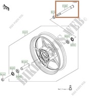 ČEP PREDNÉHO KOLA KAWASAKI NINJA 650 17+