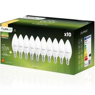 10x E14 LED žiarovka Sviečka 7W = 65W LUMILED 3000K