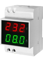 VOLTMETER AMPÉRMETER AC 230V 100A DIN