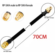 70 cm RP-SMA samec po RP-SMA samica Helium Hotspot