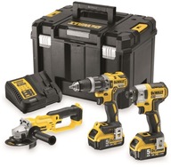 Kombinovaná súprava 18V DeWalt DCD796 DCG412 DCF887 2x5Ah