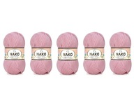 Nako Super Bebe 247 Powder Pink - Balenie 5 ks.