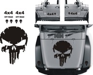 XL PUNISHER SKULL 46x65cm Nálepka TUNING 321