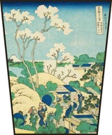 Obrazovka Goten Hill v Shinagawa nad (…) Hokusai