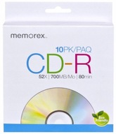 CD Memorex CD-R 700 MB 10 ks.