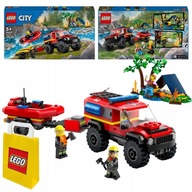 Terénne auto SUV LEGO City so záchranným člnom 60412