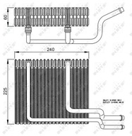 NRF Výparník klimatizácie 36151 NRF 4300V373