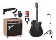 SET ELEKTROAKUSTICKÁ GITARA + 15W ZOSILŇOVAČ