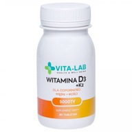 VITA-LAB VITAMÍN D3 K2 MK-7 FORTE 5000 IU 90 tab.