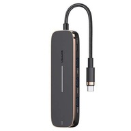 USAMS Adaptér HUB 3xUSB USB-C HDMI black/black SJ5