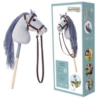 Hoppihorse Hobby Horse A4 Kôň na palici Šedý + doplnky