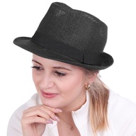 Letný slamený klobúk Panama fedora trilby