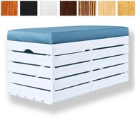 Pouf truhlica 90x40x45 úložný kontajner kufra PUF