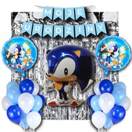 Sada narodeninových dekorácií Sonic Balloons