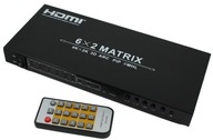 Rozbočovač HDMI 1.4a 6x2 4K3D CX-MX62