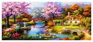 Diamond výšivka diamantová maľba mozaika Spring Relax 50x100cm Set 5D Set