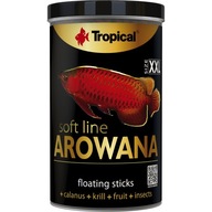 Soft Line Arowana XXL Krmivo pre dospelých arowanas plávajúce tyčinky 1L