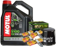 HF303 SADA MOTUL 5100 10W40 4L ZÁTKY OLEJOVÝ FILTER HONDA CB400 CB-1 89-90