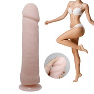 NATURAL REALISTIC PENIS DILDO S PRÍSAVKOU 26CM