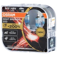 Výkonné laserové žiarovky H7 OSRAM Night Breaker +200 %