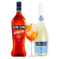 CIN CIN FREE nealko sekt + APERITIVO horký pomaranč k SPRITZ