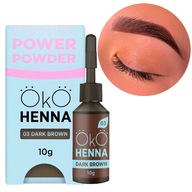 HENNA NA OBOČIE HNEDÁ PÚDROVÁ TMAVÉ HNEDÉ OČI #03 DARK HNEDÁ 10g