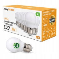 10x LED žiarovka E27 G45 8W=70W 510lm 3 FARBY BERGE