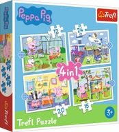 Puzzle 4v1 Peppa Pig Trefl 3+ 34359 Peppa Pig