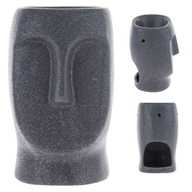 KERAMICKÝ horák na vosk čierny MOAI ETNO 13x8