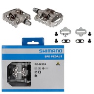 Pedály platformy SHIMANO PD-M324 SPD + kopačky