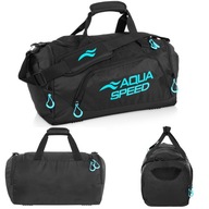 AQUA SPEED ŠPORTOVÁ TAŠKA NA RAMENO FITNESS TRÉNING BAZÉN POSILŇOVAČ 35L VEĽKOSŤ M