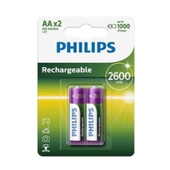 2x BATÉRIA R6 AA 2600 mAh PHILIPS R6B2A260/10