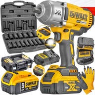 DEWALT AKU NÁRAZOVÝ KĽÚČ DCF900P1 18V 5Ah 1355Nm + ZÁSUVKY