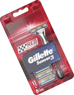 STROJ GILLETTE SENSOR3 RED EDITION + 6 čepelí