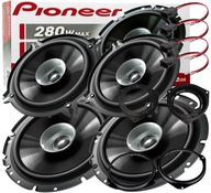 REPRODUKTORY PIONEER 4 KS PRE FIAT GRANDE PUNTO 500 FORD KA PREDNÉ + ZADNÉ DVERE