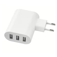 USB A nabíjačka Smahagel 3 porty 17W biela IKEA