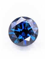 Moissanite Moissanite Diamond Sapphire Blue 4 mm