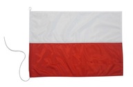 Polish Flag Yachting farby 65x40cm plachtenie