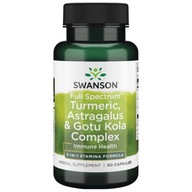 SWANSON TURMERIC ASTRAGALUS GOTU KOLA 60 viečok.