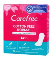 Carefree Cotton Fresh Scent hygienické vložky - svieža vôňa 1 balenie - 56 ks