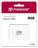 TRANSCEND 4 GB micro SD HC 300s CLASS 10 20 MB/s