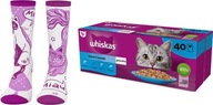 Whiskas Fish Treats Mix príchutí v želé pre mačky 40x85g + ZDARMA