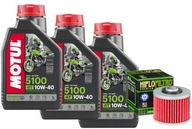 OLEJOVÁ SADA MOTUL 5100 10W40 3L FILTER YAMAHA XV535 VIRAGO 87-02